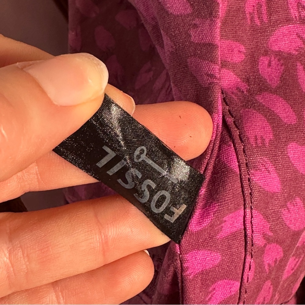 Fossil Key-Per Multicolor Coated Canvas Crossbody… - image 8